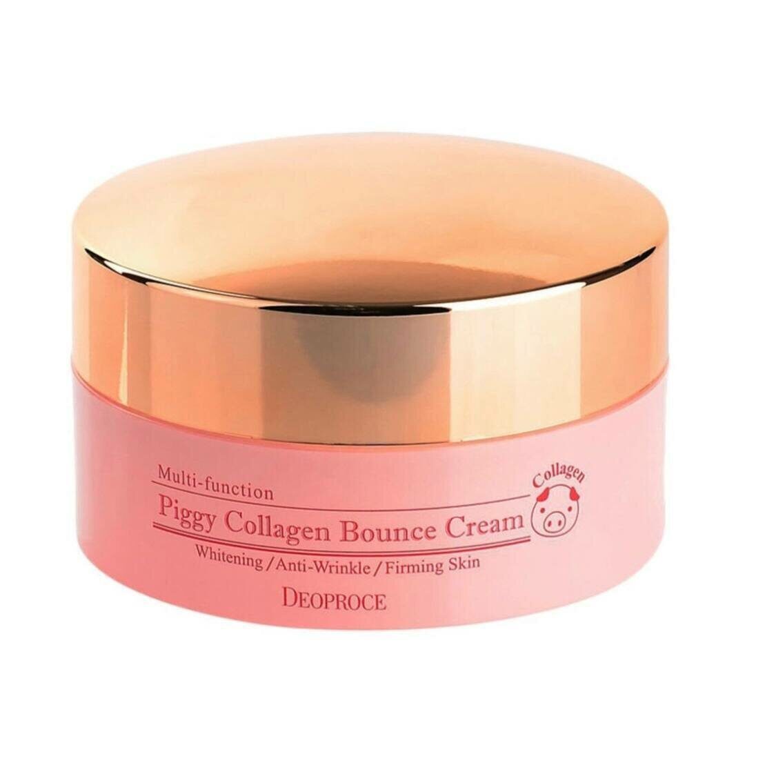 Крем для лица со свиным коллагеном DEOPROCE Piggy Collagen Bounce Cream
